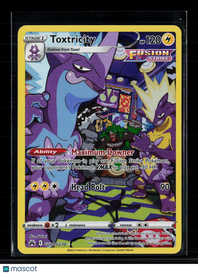 Pokemon 2023 Crown Zenith Toxtricity GG #GG09/GG70