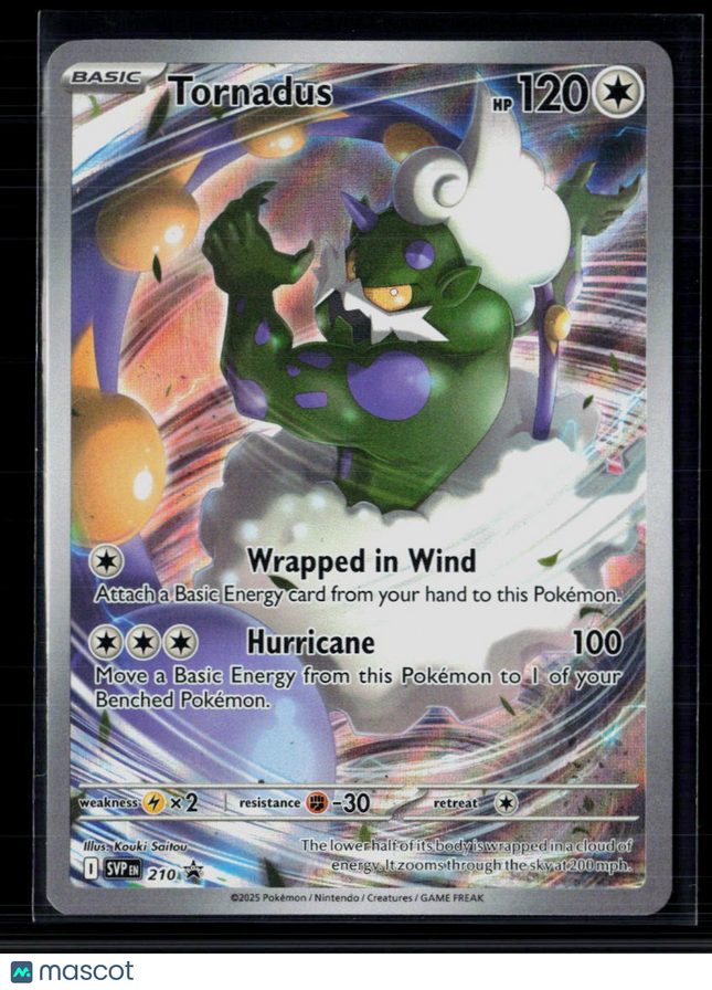 Pokemon 2025 Scarlet & Violet Promo Tornadus #SVP EN 210