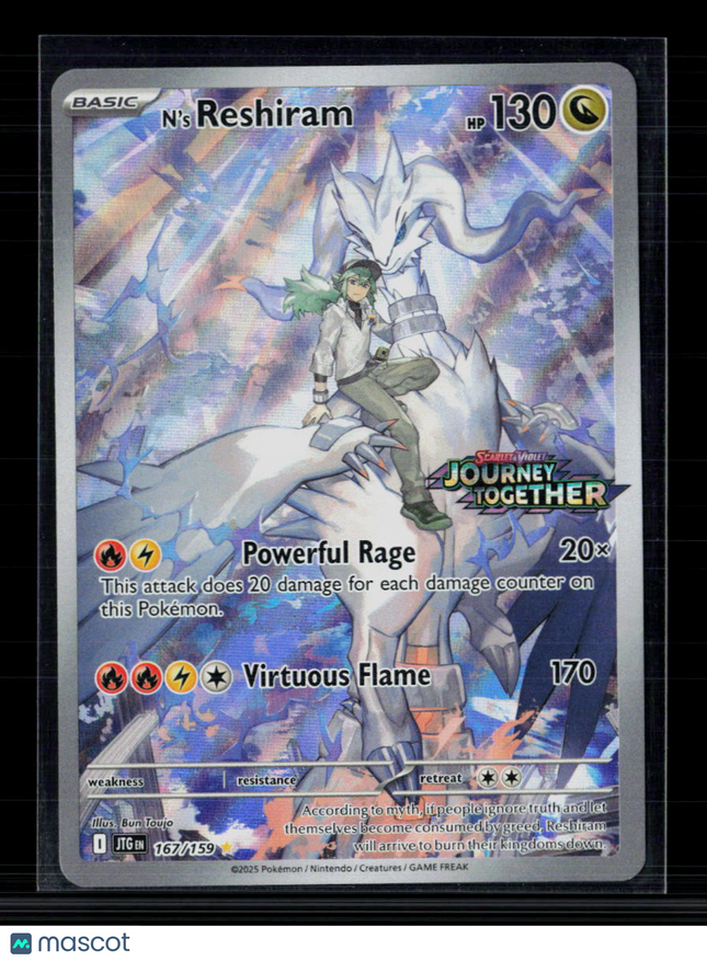 Pokemon 2025 Journey Together N'S Reshiram #167/159