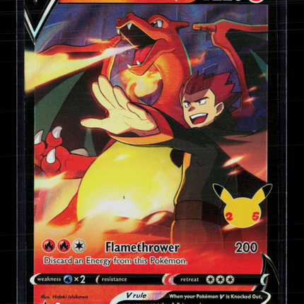 Pokemon 2021 Celebrations Lance's Charizard V FA #SWSH133