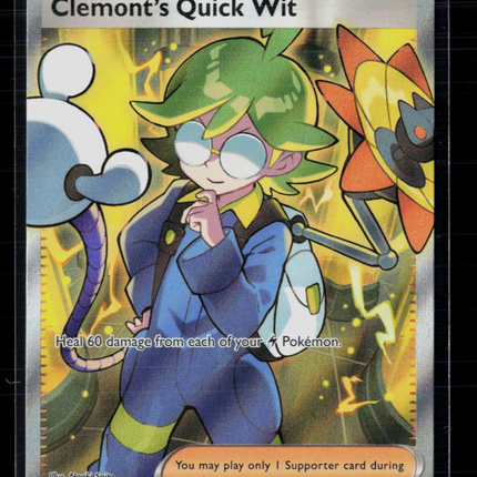 Pokemon 2024 Surging Sparks Clemont's Quick Wit FA SAR #229/191