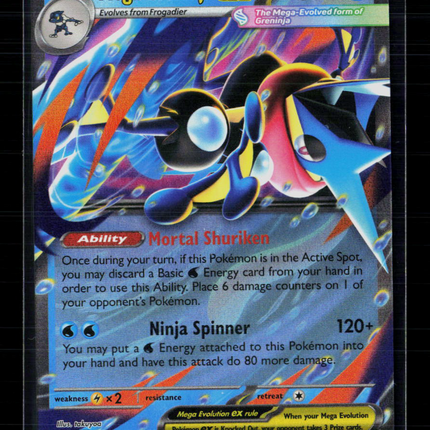 Pokemon 2026 Mega Evolution – Chaos Rising Mega Greninja EX RR #22/86