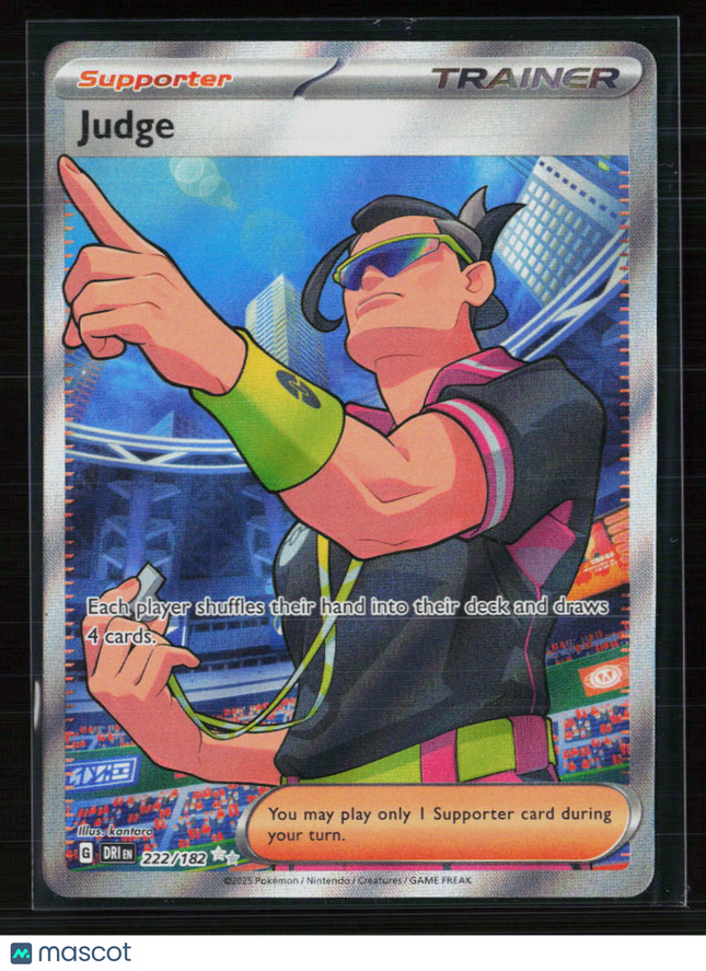 Pokemon 2025 Destined Rivals Judge FA #222/182