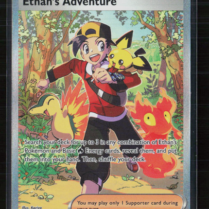 Pokemon 2025 Scarlet & Violet Destined Rivals Ethan's Adventure FA SAR #236/182