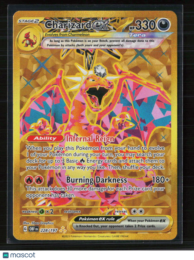 Pokemon 2023 Obsidian Flames Charizard EX HR #228/197