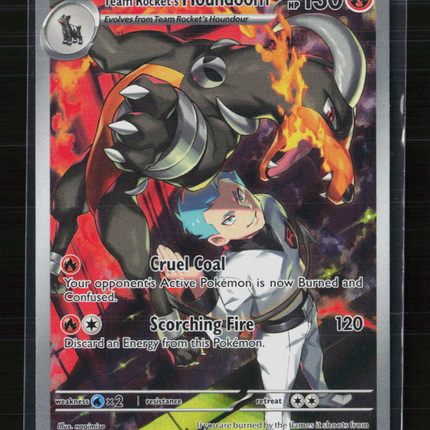Pokemon 2025 Scarlet & Violet White Flare Team Rocket's Houndoom #191/182