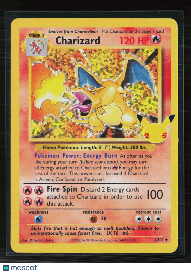 Pokemon 2021 Celebrations Charizard #4/102