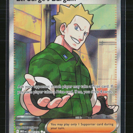 Pokemon 2025 Mega Evolution LT. Surge's Bargain FA #170/132