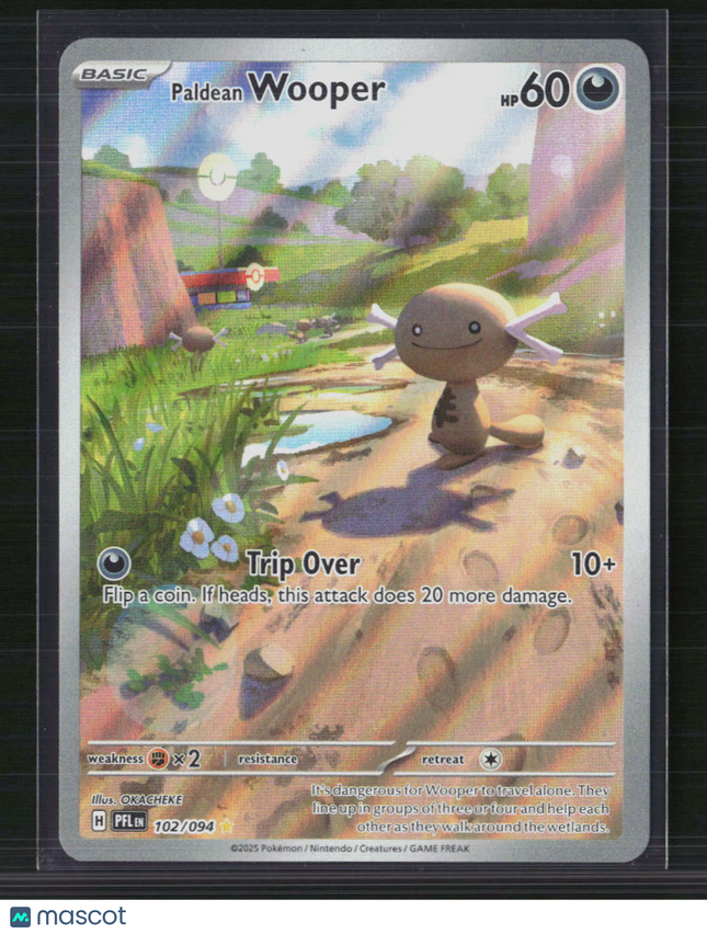 Pokemon 2025 Prismatic Evolutions Paldean Wooper #102/94