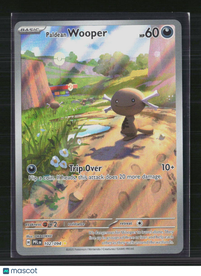 Pokemon 2025 Scarlet & Violet Prismatic Evolutions Paldean Wooper #102/94