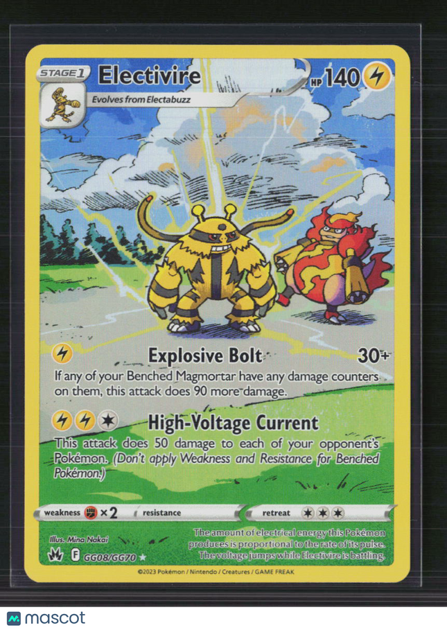 Pokemon 2023 Crown Zenith Electivire #GG08/GG70