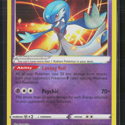 Pokemon 2022 Lost Origin Radiant Gardevoir #69/196