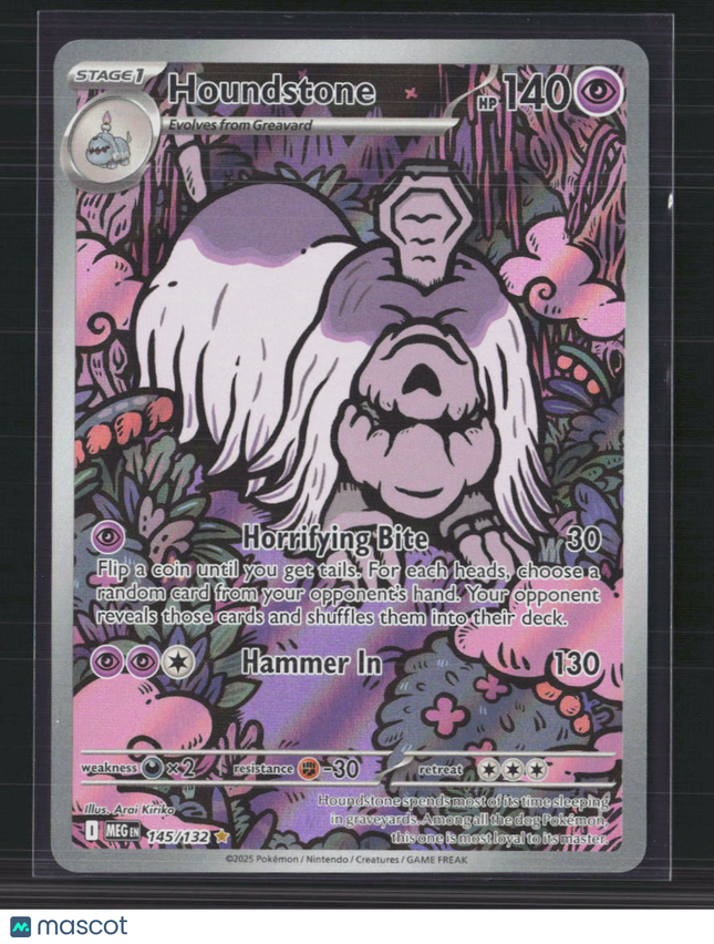 Pokemon 2025 Mega Evolution Houndstone #145/132