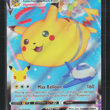 Pokemon 2021 Celebrations Flying Pikachu VMAX #7/25
