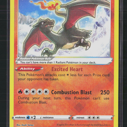 Pokemon 2023 Crown Zenith Radiant Charizard #20/159
