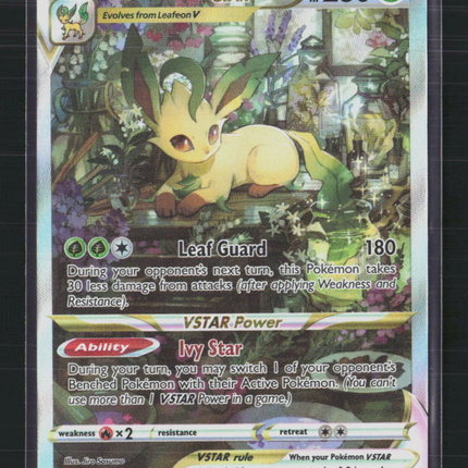Pokemon 2023 Crown Zenith Leafeon VSTAR SAR #GG35/GG70