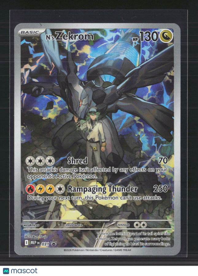 Pokemon 2026 Mega Evolution – Promo N'S Zekrom #MEP EN 031