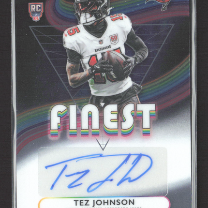 2025 Topps Finest Tez Johnson #RFA-TZJ RC Auto