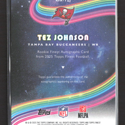 2025 Topps Finest Tez Johnson #RFA-TZJ RC Auto