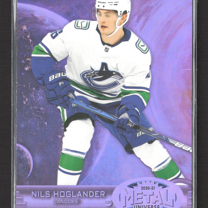 2021 SkyBox Metal Universe Nils Hoglander #R-47 Purple 096/199