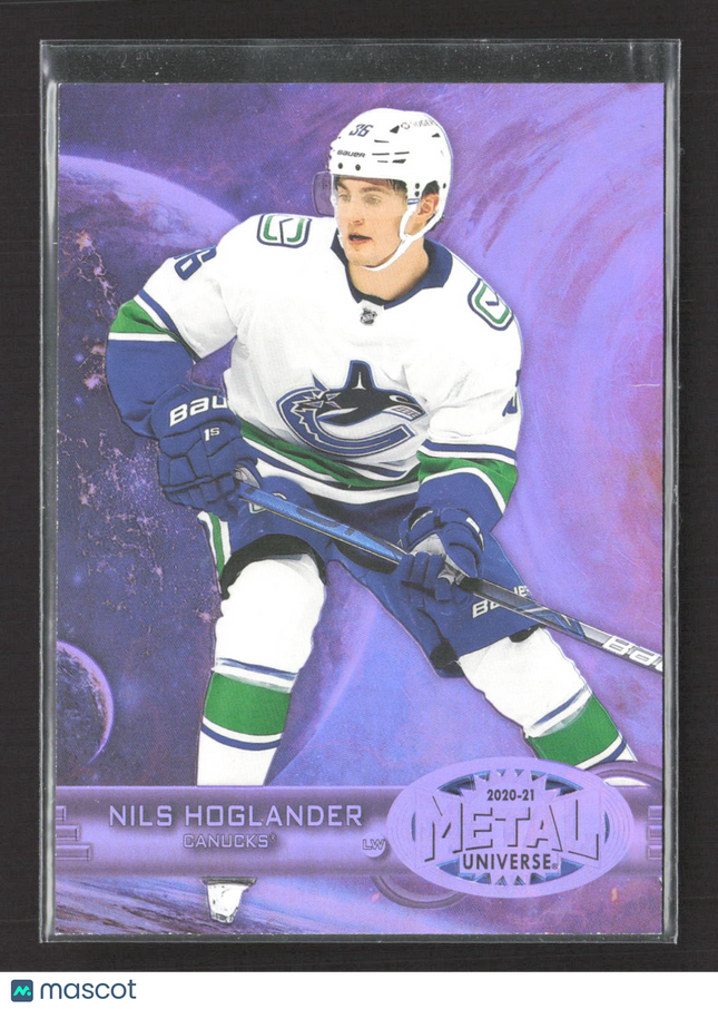 2021 SkyBox Metal Universe Nils Hoglander #R-47 Purple 096/199