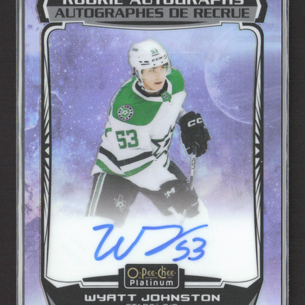 2023 O-Pee-Chee Platinum Cosmic Wyatt Johnston #R-WJ 26/35 Auto