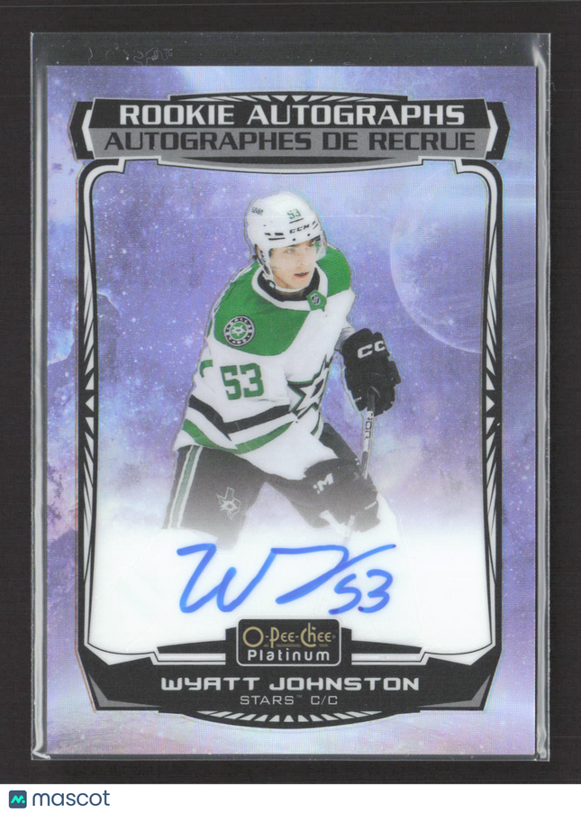 2023 O-Pee-Chee Platinum Cosmic Wyatt Johnston #R-WJ 26/35 Auto