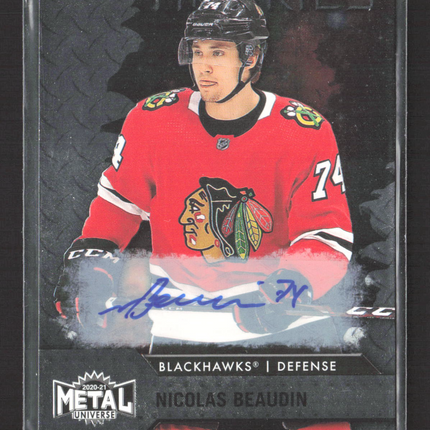 2021 Upper Deck SkyBox Metal Universe Nicolas Beaudin #104 262/399 Auto