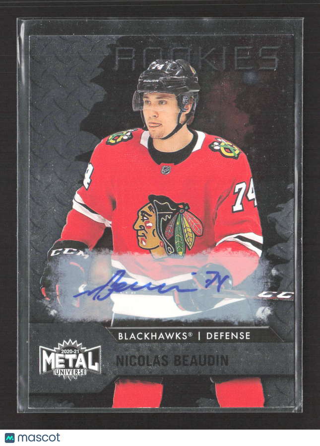 2021 Upper Deck SkyBox Metal Universe Nicolas Beaudin #104 262/399 Auto