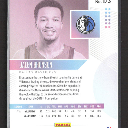 2018 Panini Status Jalen Brunson #173 RC