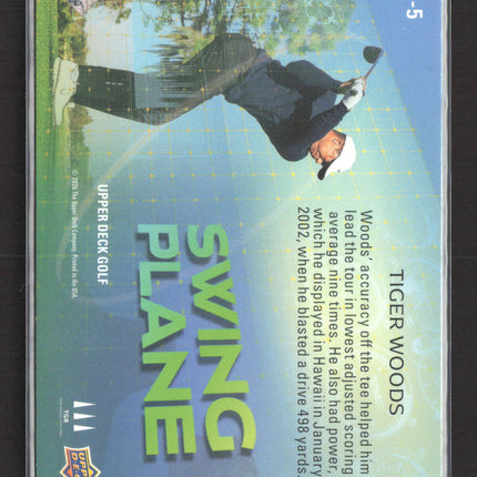 2026 Upper Deck Golf Swing Plane Tiger Woods #SP-5