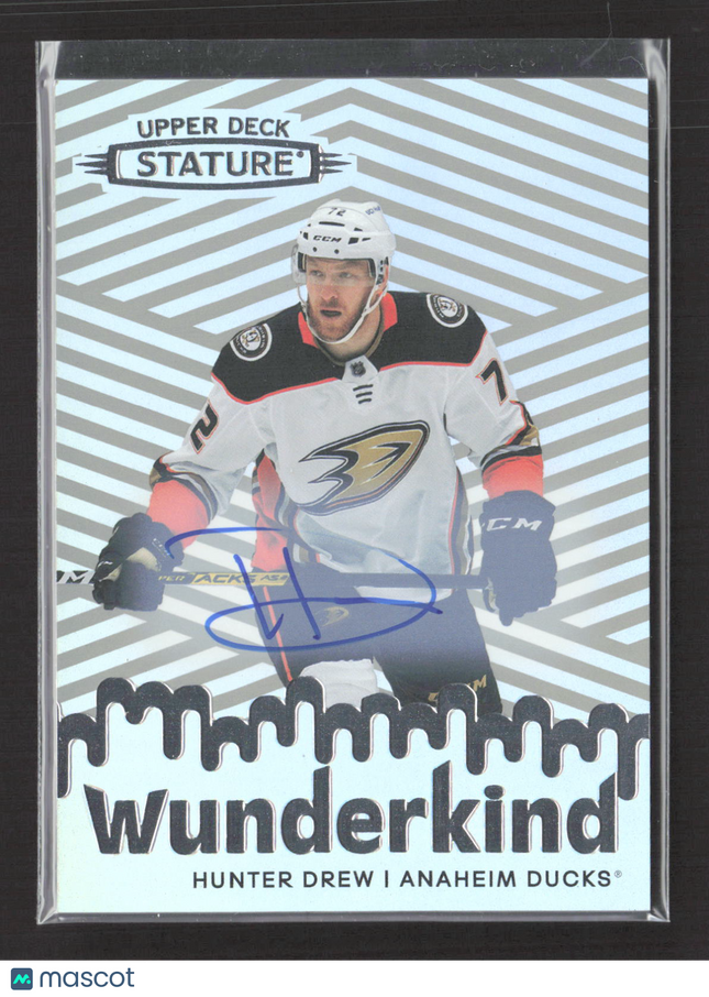 2023 Upper Deck Stature Wunderkind Hunter Drew #W-28 Auto