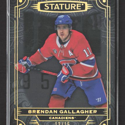 2023 Upper Deck Stature Brendan Gallagher #38 13/15