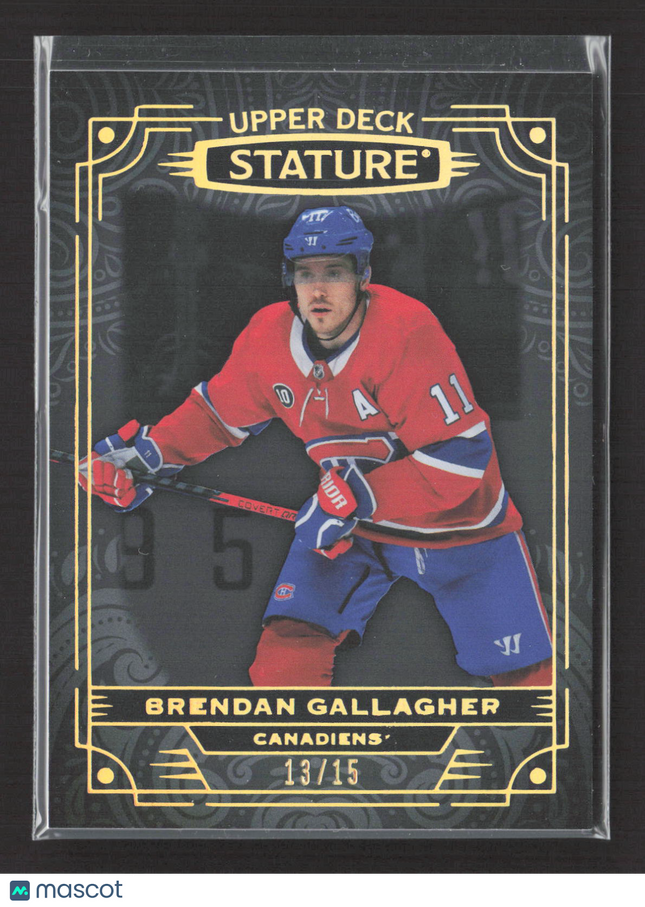 2023 Upper Deck Stature Brendan Gallagher #38 13/15