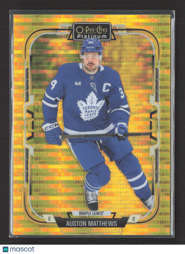 2026 Upper Deck O-Pee-Chee Platinum Auston Matthews #80 Seismic Gold 46/50