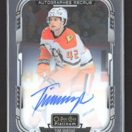 2026 Upper Deck O-Pee-Chee Platinum Tim Washe #R-TW Auto