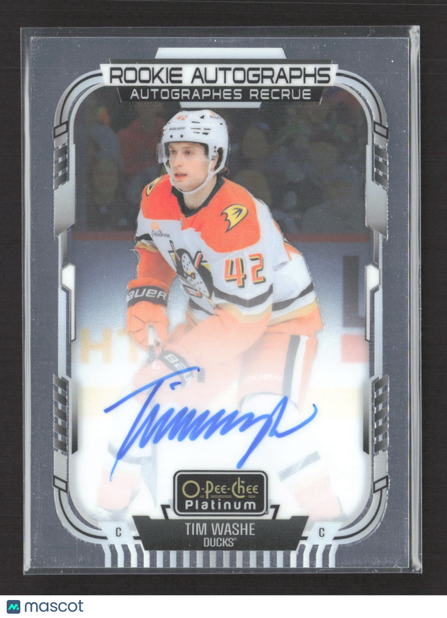 2026 Upper Deck O-Pee-Chee Platinum Tim Washe #R-TW Auto