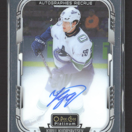 2026 O-Pee-Chee Platinum Kirill Kudryavtsev #R-KK Auto