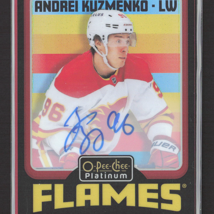 2025 O-Pee-Chee Platinum Andrei Kuzmenko #R57 Red Rainbow Auto Auto