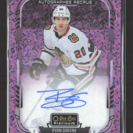2026 Upper Deck O-Pee-Chee Platinum Ryan Greene #R-RG Violet Pixels 58/99 Auto