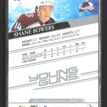2020 Upper Deck Series 1 Young Guns Shane Bowers #240