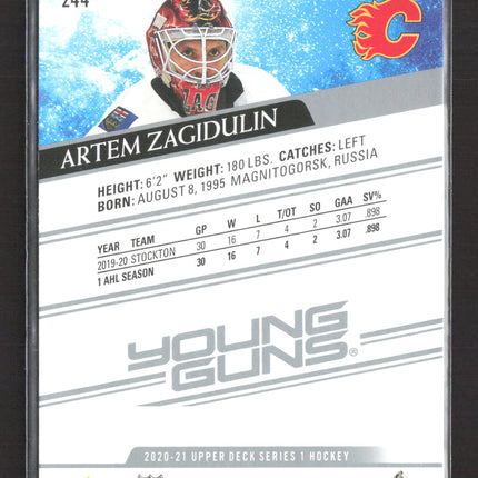 2020 Upper Deck Series 1 Young Guns Artem Zagidulin #244