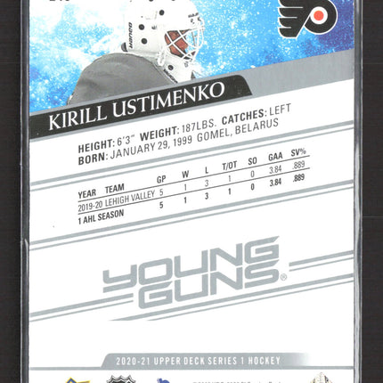 2020 Upper Deck Series 1 Young Guns Kirill Ustimenko #245