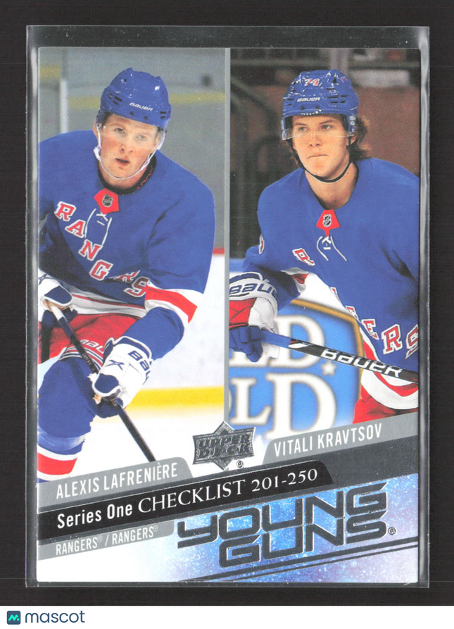 2020 Upper Deck Series 1 Young Guns Vitali Kravtsov Alexis Lafreniere #250