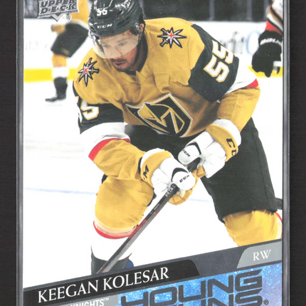 2021 Upper Deck Series 2 Young Guns Keegan Kolesar #477