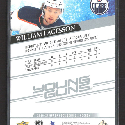 2021 Upper Deck Series 2 Young Guns William Lagesson #479