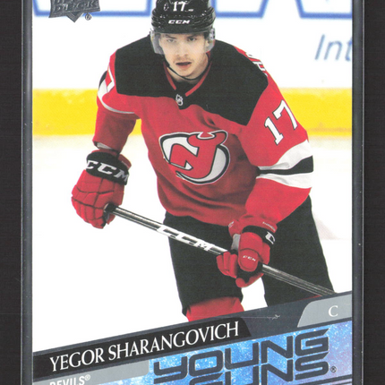 2021 Upper Deck Series 2 Young Guns Yegor Sharangovich #489