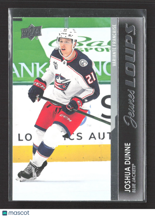 2021 Upper Deck Series 1 Young Guns French Joshua Dunne #218 Variant