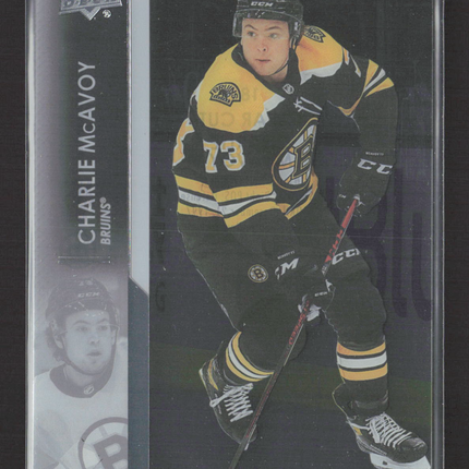 2021 Upper Deck Series 1 Clear Cut Charlie McAvoy #18