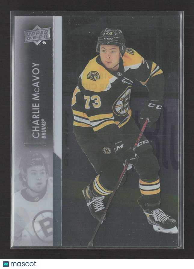 2021 Upper Deck Series 1 Clear Cut Charlie McAvoy #18